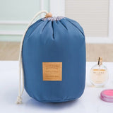 High Quality Waterproof Barrel Travel Cosmetic Bag Cosmetic Bag Nylon Wash Bag Dressing Box Storage Bag Large Capacity