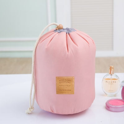 High Quality Waterproof Barrel Travel Cosmetic Bag Cosmetic Bag Nylon Wash Bag Dressing Box Storage Bag Large Capacity