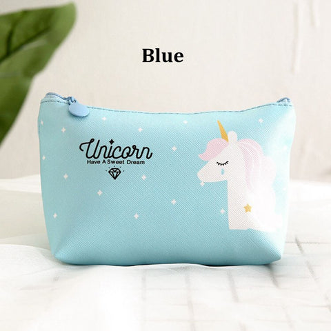 High-capacity Multi-function Unicorn Cosmetic Bag Travel Toiletry Pouch Women For Cosmetic Jewelry Small Objects Makeup Storage