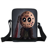 Horrible Nightmare Mini Messenger Bag Chucky Jason Freddy Shoulder Bag For Young Men Freedy VS Jason Teenage Crossbody Bags