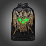 Ho 2018 Hip-Hop Style Ax Corsair Fluorescen Unisex backpack PU leather Backpack mochila waterproof Women bag scho boys bags