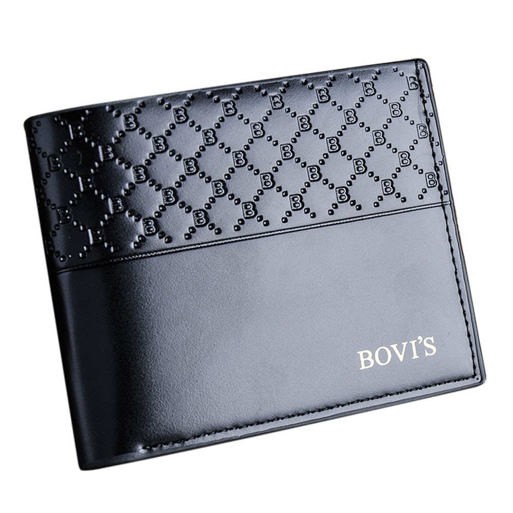 Ho Fashion Pu Leather Men Wallets Card Cash Receip Holder Organizer Bifold Slim Fold Flip Walle Purse Card Holder Coin Pocket