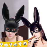 Women Halloween Mask Bunny Rabbit Long Ears Mask Party Cosplay Costume Fancy Dress Decor Masks