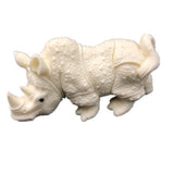 Ivory Fruit Carving Crafts Animal Rhinoceros