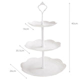 JAROWN European Wedding 3 Layer Cake Stand Fruit Plate Home Afternoon Tea Snack Tray Dirthday Party Candy Plate Decorations