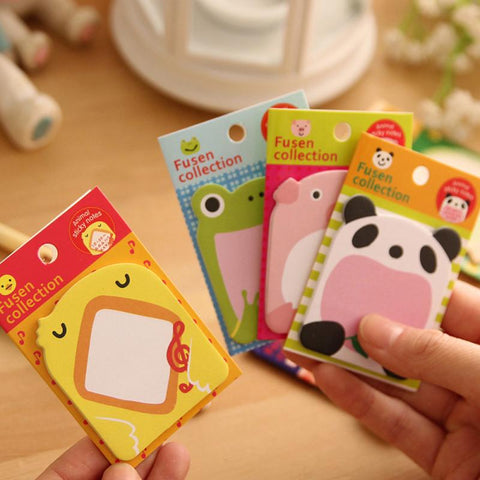 Kawaii Memo Pad Bookmarks Creative Cute Cat Panda Sticky Notes School Supplies Paper Stickers Index Posted Planner Stationery