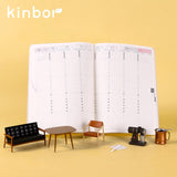 Kinbor A5 Timeline agenda 2022 Planner Grid Notepad блокнот  Every Day Planning Schedule Journals Notebook for School