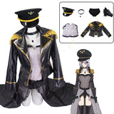 Kitagawa Marin Black Lobelia Cosplay Costume Anime My Dress Up Darling Police Cap Jacket Sono Bisque Doll Wa Koi Wo Suru Women