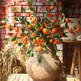 Kumquat Flower Arrangement Props Home Wedding Decoration Artificial Flowers Photography Tools Emulat Plant Holiday Party Gifts