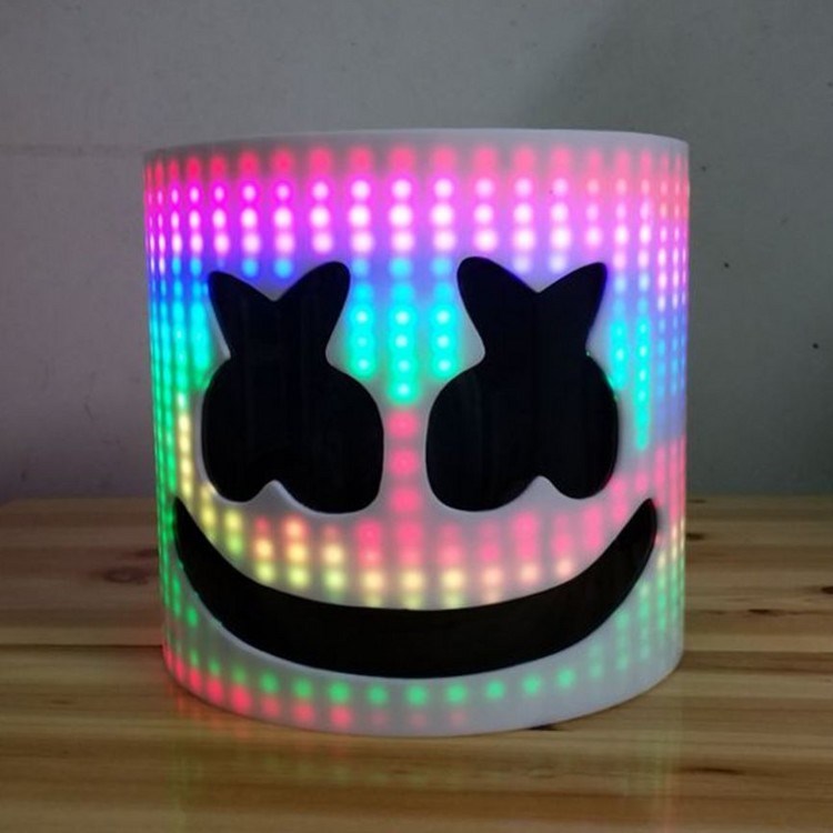 LED Arylic Type DJ Helmet DJ Face Hat Music Fans Concert Props For Party Luminous Props Halloween Party Mask Adults