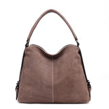 Real Spli Suede Leather Shoulder Bag For Women 2018 Female Casual Handbag Messenger Top-handle bags Good Quality
