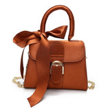brand fashionable velve women's bags for women 2018 summer new bow tie handbag Satchel Bag chain single shoulder bag