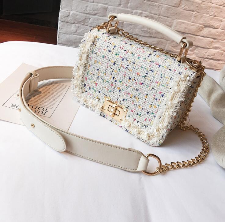 Wo Handbags Winter Bags for Women 2018 Fashion Chain Mini Crossbody Bag Womens Shoulder Tote Bags with Rive and Buckle