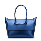 Genuine Leather Simple Elegan Trapeze Bag Natural Cowhide Female Shoulder Messenger Luxury Handbags Women Bags Designer