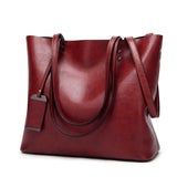 Vintage Paten Leather Handbags Bucke Large Capacity Women Shoulder Bag Ladies Postman Tote Laptop Bags Female Brown Hand