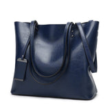 Vintage Paten Leather Handbags Bucke Large Capacity Women Shoulder Bag Ladies Postman Tote Laptop Bags Female Brown Hand