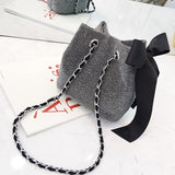 Fashion Famous Brand Women Handbags Small Luxury Ribbon Bow-kno Shoulder Bag Girl Jewelry Crossbody Messenger Bag