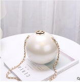 Ladies crossbody Bag Messenger Pearl Chain Bag Metallic Material Hard Evening Bags For Party Dating Lively Scene Very beautiful