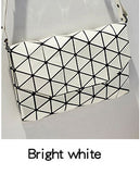 Lasen Bag 2018 New Women handbag geometric Lattice Shoulder Bag Envelope Clutch designer Bag with flip bao bag 15 Colors