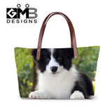 Late Design The edge of Dogs Women Handbags Fresh Shoulder Bags for Ladies Portable Hand Bag Casual Beach bag Bolas Femininas