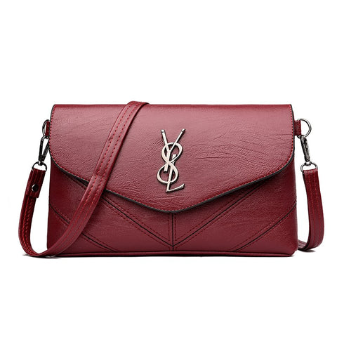 Late New Fashion Brand Y8L Design Women Black Red Shoulder & Crossbody Bag Handbag Girls Messenger Bag Stree Ladies Baguette