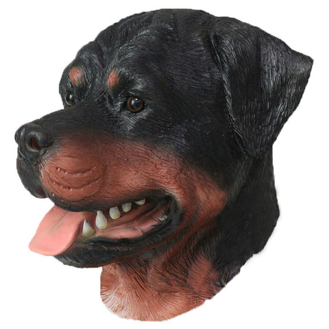 Latex Full Head Animal Rottweiler Dog  Fancy Dress Up Carnival Mask