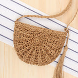 women Handmade Handbag Bohemian Straw Rope Knitted Messenger Shoulder Bag Lady Fresh Paper Summer Beach Travel bag