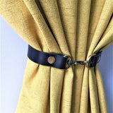 Leather Curtain Tie Backs Room Accessories Curtain Holder Clip Strap Buckle Curtain Tie Rings Home Decor