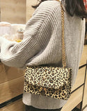 Leopard Fashion Trendy Chains Bag Female Famous Brands luxury handbag Women's purse crossbody messenger shoulder bags Sac A Main