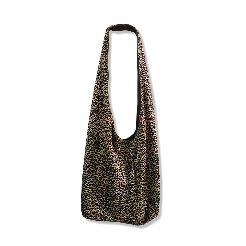 Leopard Velve Bag Large Shoulder Bag Shopper Women Retro Dumpling Bags Casual Ladies Big Shopping Handbag Japan Drop Shipping