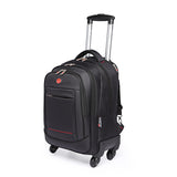Rolling Luggage Spinner Backpack Shoulder Travel Bag High Capacity Suitcase Wheels Multifunction Trolley Carry On Trunk