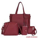 2018 High Quality Shoulder Bag 4 Pcs /1 Se Women Lady Fashion Handbag Shoulder Bags Tote Purse Messenger Satchel Set