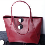 2018 New Women Leather Handbags Simple Tote Shoulder Bags Ladies Crossbody Bag Vintage Female Luxury Top-handle