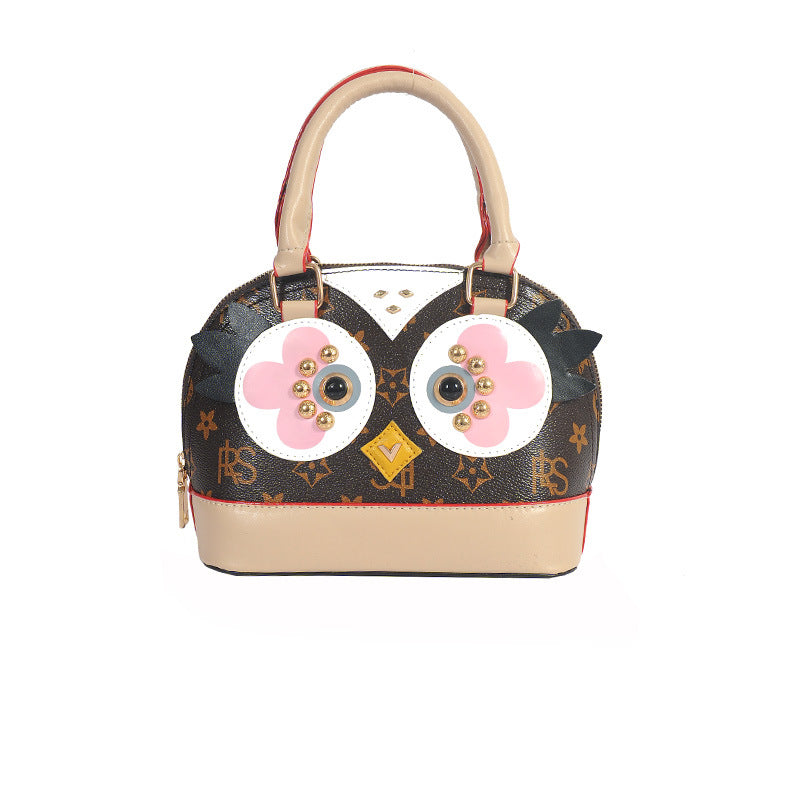 Lovely Women PU Leather Handbag Chicken Pattern Shell bag Carton Messenger/Shoulder Bags Mini Bags