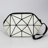 Luminous Geometry Diamond Cosmetic Bag Fashion Women Cosmetics Bag Organizer Ladies Zipper Travel Makeup Bag For Girls neceser