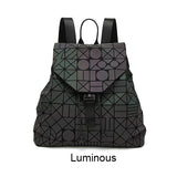 Luminous Women Backpack Female Geometric Sequins scho backpacks for girls teenagers Bagpack backpack schoolbag Holographic
