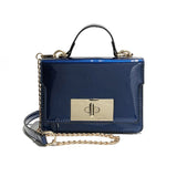 Luxurious high quality small square bag 2018 new fashion handbags single shoulder bag Korean version chain lock women's bag