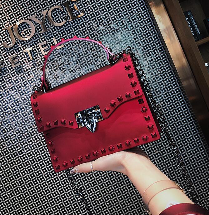 Luxury Brand Fashion PVC Women Shoulder Bag Lady Chain Messenger Crossbody Bags Famous Designer Lock Handbags