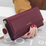 Luxury Brand Wallets Women Leather Wallets Female Long Coin Purses Ladies Money Credi Card Holders Large Capacity Clutch Bags