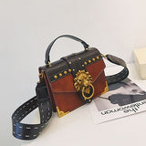 Luxury Famous Brand Shoulder Bags Female Lion Lock Handbag Women PU Leather Messenger Crossbody Bags Fashion Party Clutch