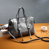 Luxury Handbags Women Bags Designer 2018 New Oil Wax Leather Boston Shoulder Bag Lady Large Capacity Casual Tote Bag sac a main