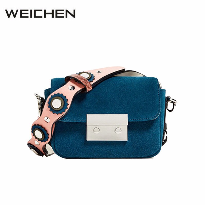 Luxury Handbags Women Bags Designer 2018 Newe Winter Blue Cross Body Bag For Women Messenger Bags Ladies Korean Bag Sac A Main