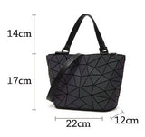 Luxury Handbags Women Bags Designer Laser Luminous Bag Geometric Diamond Messenger Bag Tote Obag Bolsas Hugo Handbag Set