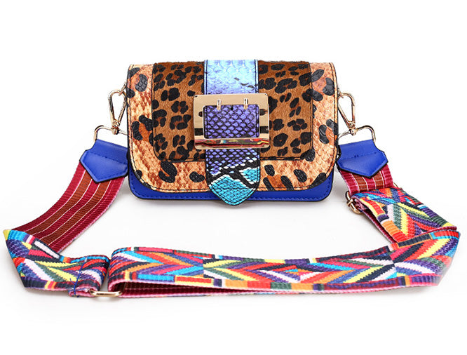 Luxury Handbags Women Bags Designer Leopard Shoulder Bags Wide Strap High Quality Messenger Bag Crossbody Bags for Women