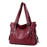 Luxury Handbags Women Bags Designer Plaid Women's Leather Handbags Big Casual Tote Bag Ladies Shoulder Bag Woman Double Arrows