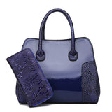 Luxury High Quality Paten Leather Women Handbag 2 Sets Ladies Composite Bags Fashion Messenger Bags Ladies Walle Shoulder Bag