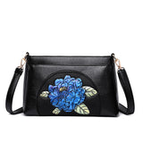 Luxury Women Shoulder Bags Designer PU Leather Bags Fashion Designer Messenger Bag Delicate Flowers High Quality Crossbody Bag