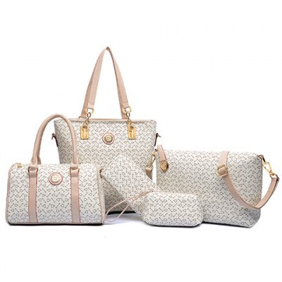 Luxury handbags women bags designer 5 piece handbags sets female purse walle shoulder Tote crossbody Clutch bag composite bags