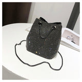 Full Diamond Women Shoulder Bag Totes Bling Evening Bag Party Purse Wedding Metal Chain Lady Glittering Walle ZD2000