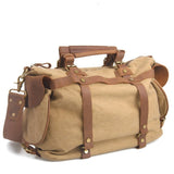 M053 Women's Bag Sale Men Women Leather Canvas Bags Portable Travel Bag Crossbody Vintage Big Shoulder Female Textile Handbags